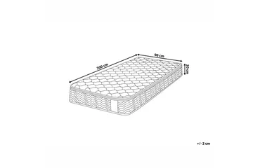 Brathay Springfjærmadrass Fast 90x200 cm - Hvit - Møbler - Senger - Madrasser - Springfjærmadrass & rammemadras