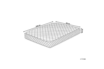 Duo Springfjærmadrass 90x200 cm Hvit - Hvit - Møbler - Senger - Madrasser - Springfjærmadrass & rammemadras