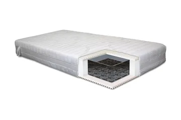 Lowell Springfjærmadrass 90x200 Fast - Hvit - Møbler - Senger - Madrasser - Springfjærmadrass & rammemadras