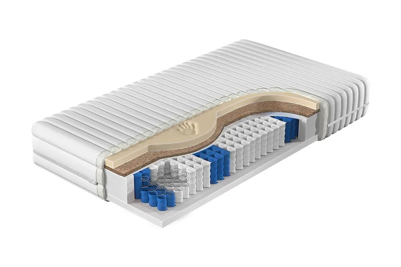 Madrass 140x200, Hvit