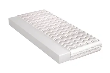 Madrass Aafedt 80x190 cm - Hvit - Møbler - Senger - Madrasser - Springfjærmadrass & rammemadras