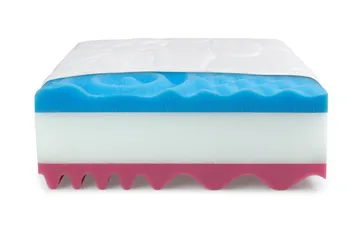 Madrass Flornes 90x200 cm - Hvit - Møbler - Senger - Madrasser - Springfjærmadrass & rammemadras