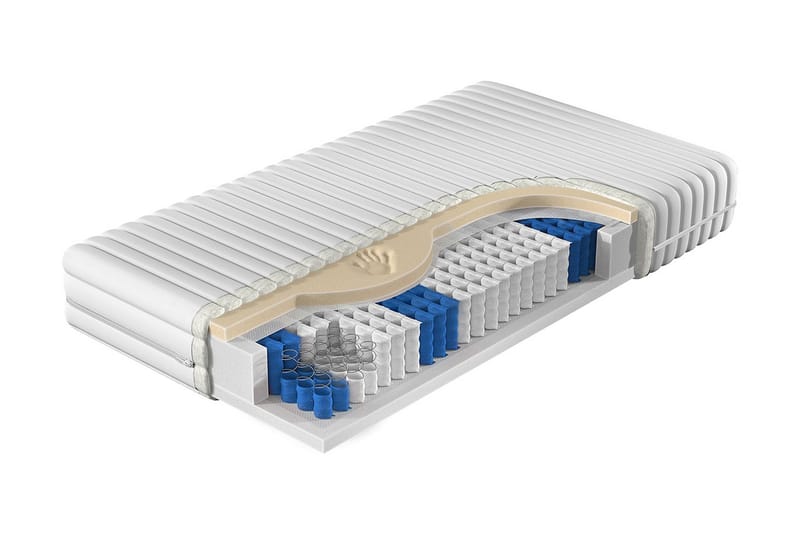 Madrass Hutton 160x200 cm, Hvit