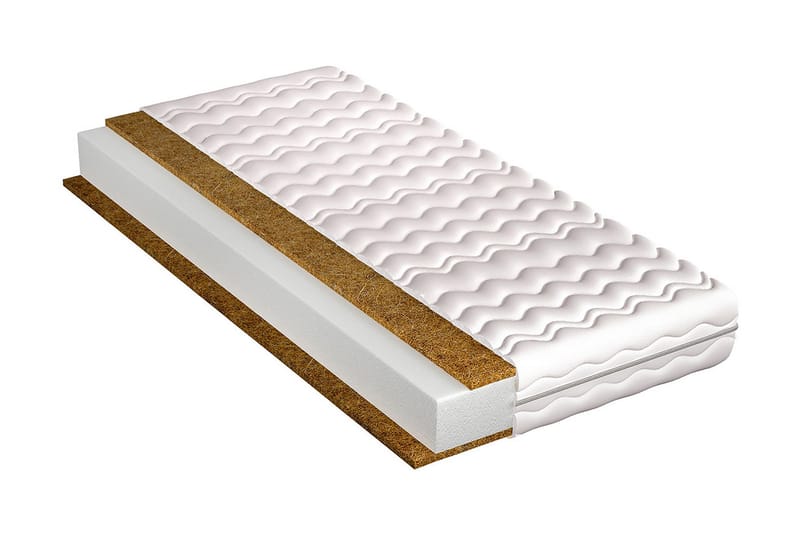 Madrass Kronos 200x70x10 cm - Hvit - Møbler - Senger - Madrasser - Springfjærmadrass & rammemadras