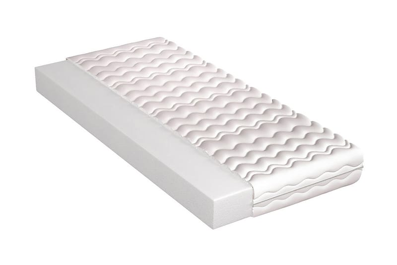 Madrass Sostrato 80x190 cm - Hvit - Møbler - Senger - Madrasser - Springfjærmadrass & rammemadras
