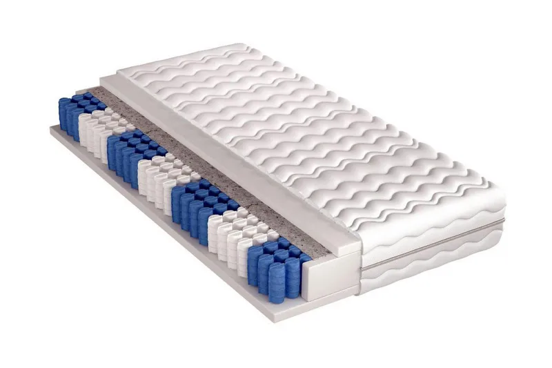 Pocketmadrass Quietus 160x200, Hvit