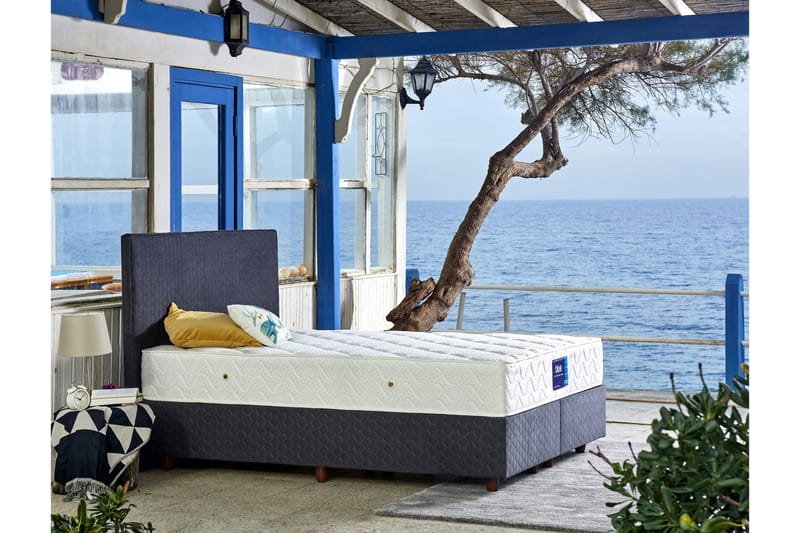 Springfjærmadrass 100x200 cm, Hvit