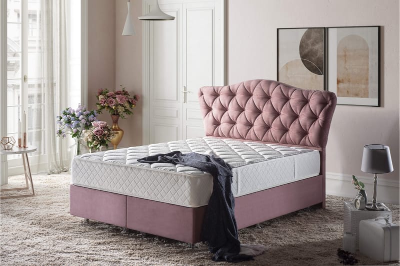 Springfjærmadrass 100x200 cm, Hvit