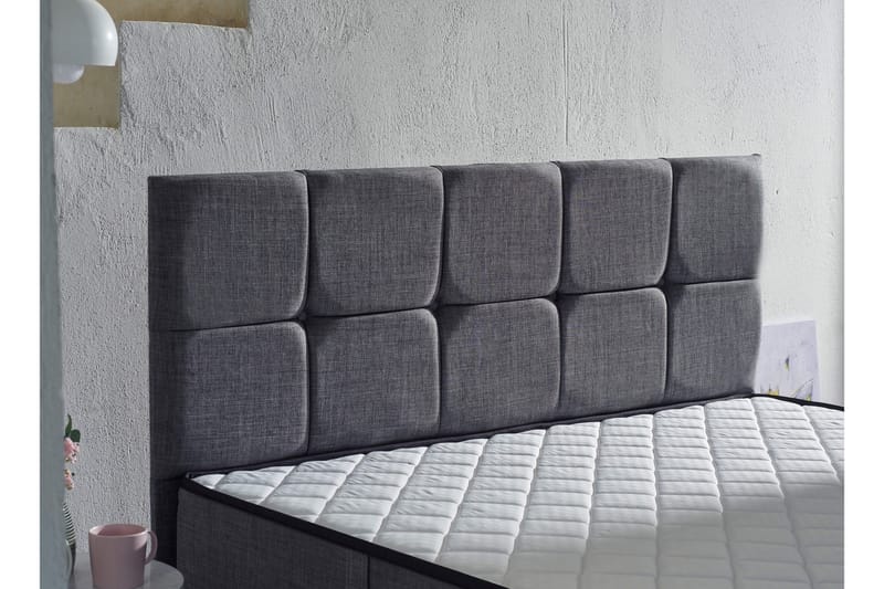 Springfjærmadrass 100x200 cm - Hvit/Grå - Møbler - Senger - Madrasser - Springfjærmadrass & rammemadras