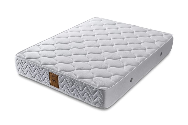 Springfjærmadrass 120x200 cm, Hvit