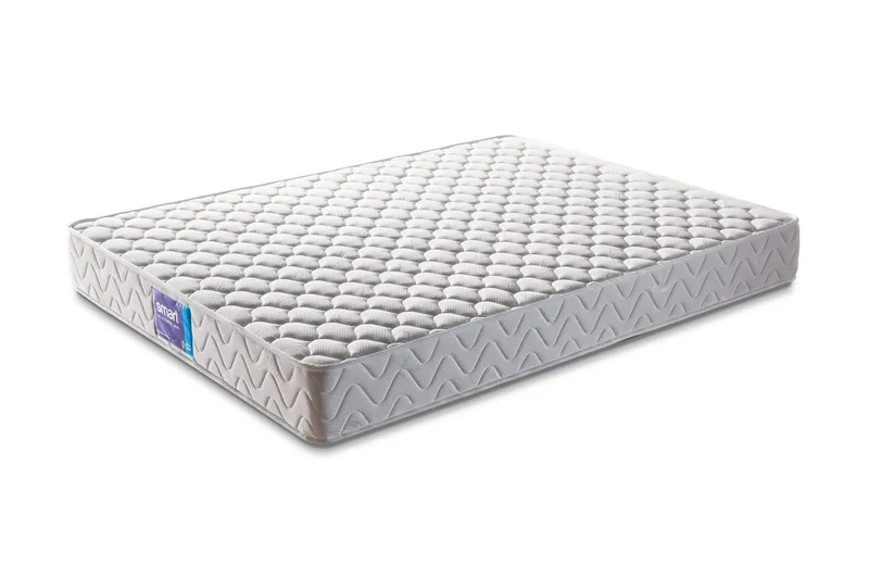 Springfjærmadrass 120x200 cm, Hvit