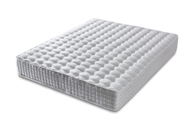 Springfjærmadrass 120x200 cm, Hvit