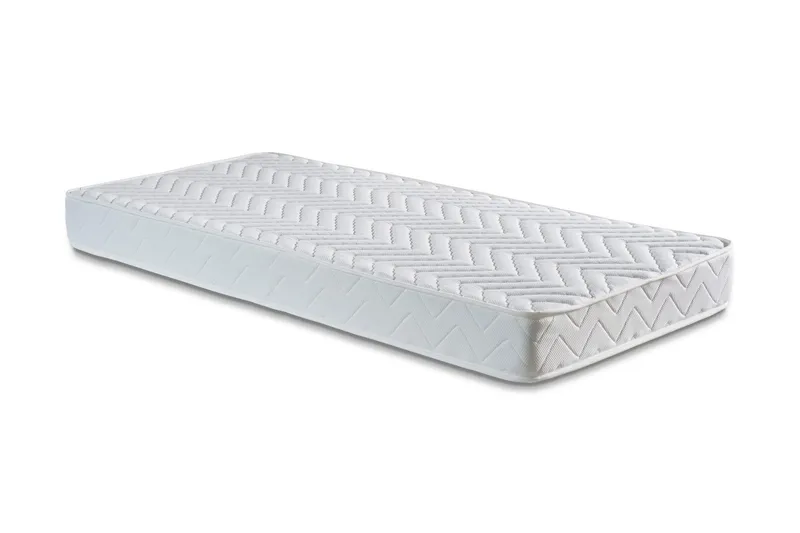 Springfjærmadrass 120x200 cm, Hvit