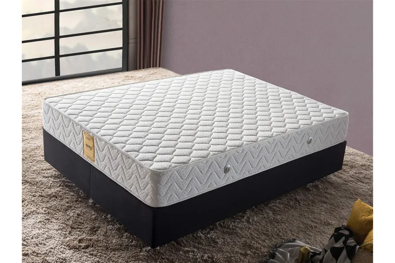 Springfjærmadrass 140x190 cm - Hvit - Møbler - Senger - Madrasser - Springfjærmadrass & rammemadras