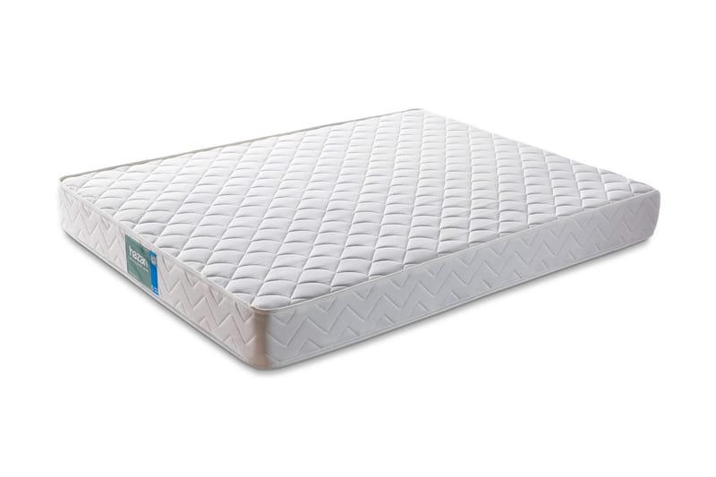 Springfjærmadrass 140x190 cm, Hvit