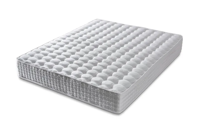 Springfjærmadrass 140x190 cm, Hvit