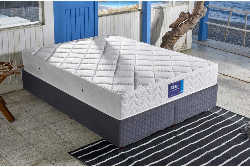 Springfjærmadrass 140x190 cm - Hvit - Møbler - Senger - Madrasser - Springfjærmadrass & rammemadras