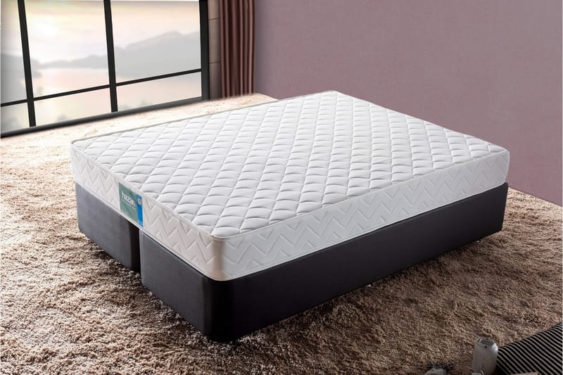 Springfjærmadrass 140x200 cm - Hvit - Møbler - Senger - Madrasser - Springfjærmadrass & rammemadras