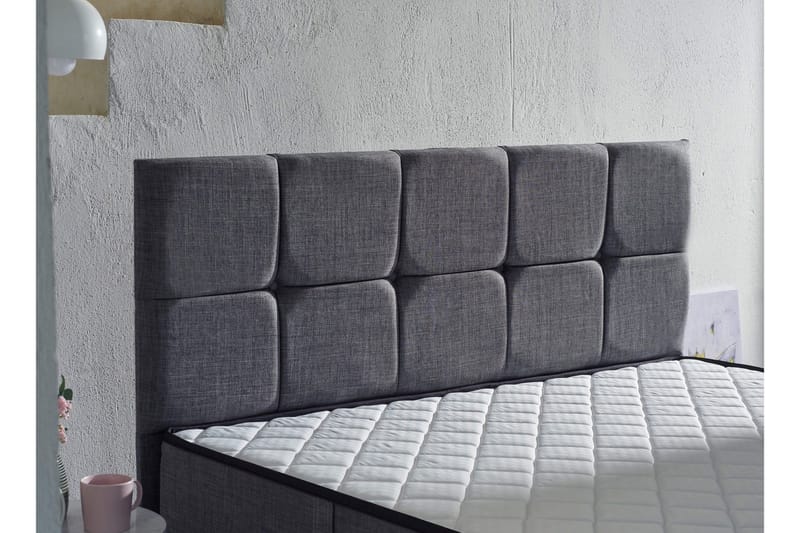 Springfjærmadrass 140x200 cm - Hvit/Grå - Møbler - Senger - Madrasser - Springfjærmadrass & rammemadras