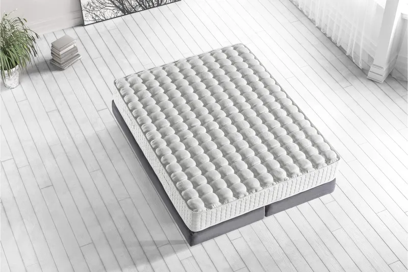 Springfjærmadrass 150x200 cm - Hvit - Møbler - Senger - Madrasser - Springfjærmadrass & rammemadras