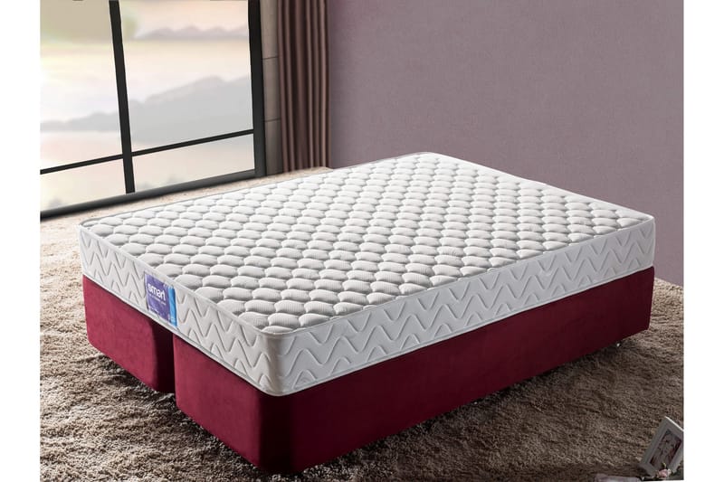 Springfjærmadrass 150x200 cm - Hvit - Møbler - Senger - Madrasser - Springfjærmadrass & rammemadras