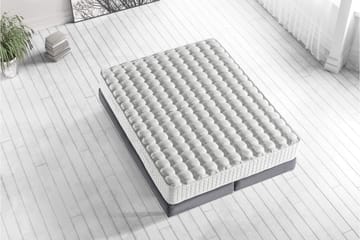 Springfjærmadrass 160x200 cm - Hvit - Møbler - Senger - Madrasser - Springfjærmadrass & rammemadras