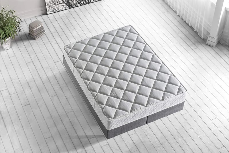 Springfjærmadrass 160x200 cm - Hvit - Møbler - Senger - Madrasser - Springfjærmadrass & rammemadras