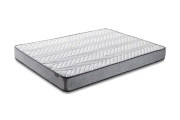 Springfjærmadrass 160x200 cm - Hvit/Grå - Møbler - Senger - Madrasser - Springfjærmadrass & rammemadras