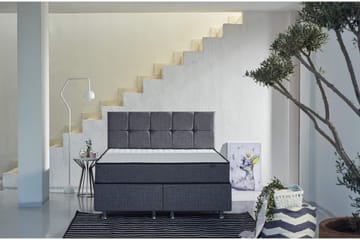 Springfjærmadrass 160x200 cm - Hvit/Grå - Møbler - Senger - Madrasser - Springfjærmadrass & rammemadras