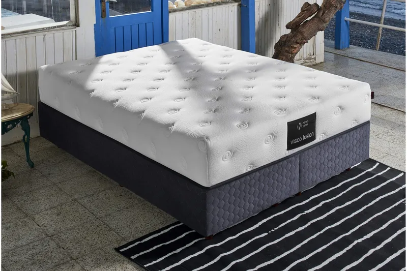 Springfjærmadrass 180x200 cm - Hvit - Møbler - Senger - Madrasser - Springfjærmadrass & rammemadras