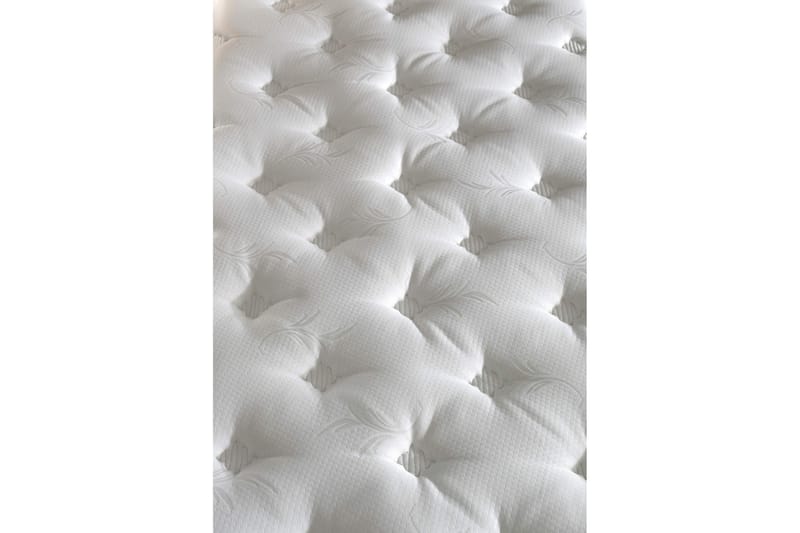 Springfjærmadrass 180x200 cm - Hvit/Brun - Møbler - Senger - Madrasser - Springfjærmadrass & rammemadras