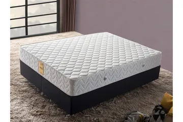 Springfjærmadrass 200x200 cm - Hvit - Møbler - Senger - Madrasser - Springfjærmadrass & rammemadras