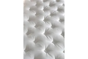 Springfjærmadrass 200x200 cm - Hvit/Brun - Møbler - Senger - Madrasser - Springfjærmadrass & rammemadras