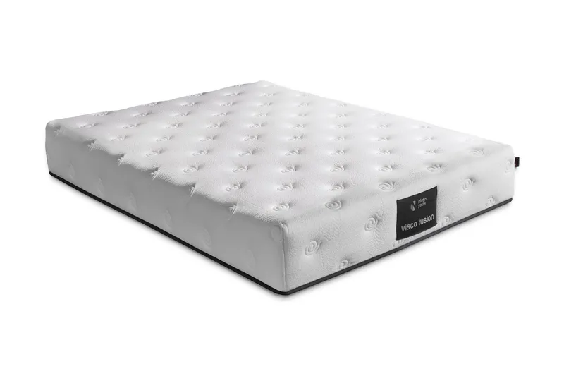 Springfjærmadrass 90x190 cm, Hvit