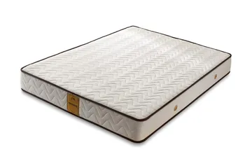 Springfjærmadrass 90x190 cm - Hvit/Brun - Møbler - Senger - Madrasser - Springfjærmadrass & rammemadras