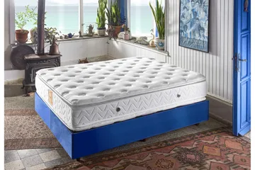 Springfjærmadrass 90x200 cm - Hvit - Møbler - Senger - Madrasser - Springfjærmadrass & rammemadras