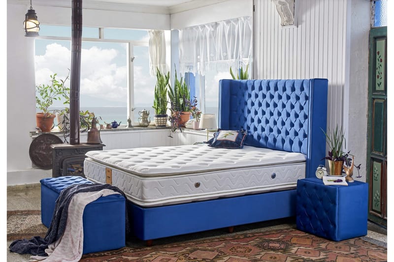 Springfjærmadrass 90x200 cm - Hvit - Møbler - Senger - Madrasser - Springfjærmadrass & rammemadras