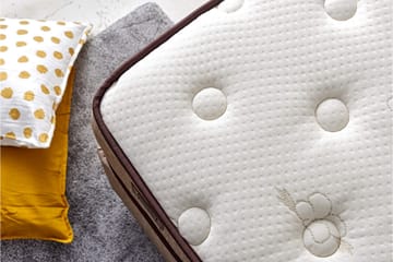 Springfjærmadrass 90x200 cm - Hvit/Beige - Møbler - Senger - Madrasser - Springfjærmadrass & rammemadras