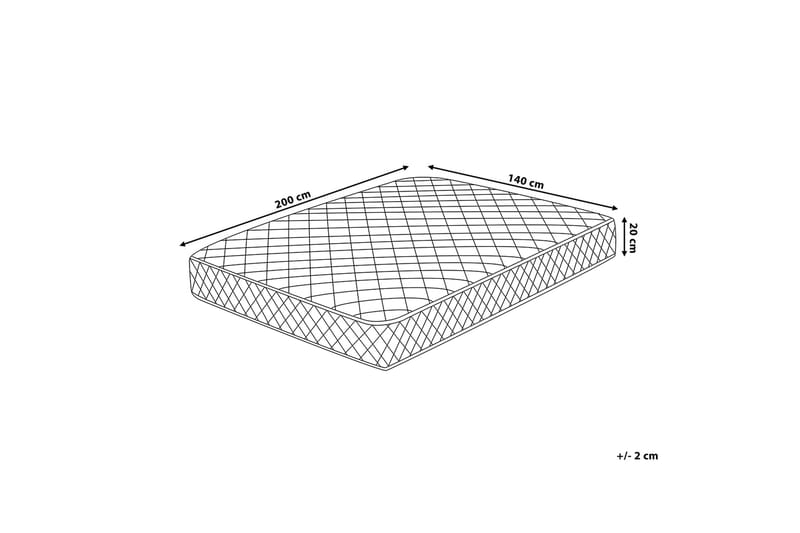 Springfjærmadrass Duo 140|200 cm - Hvit - Springfjærmadrass & rammemadras