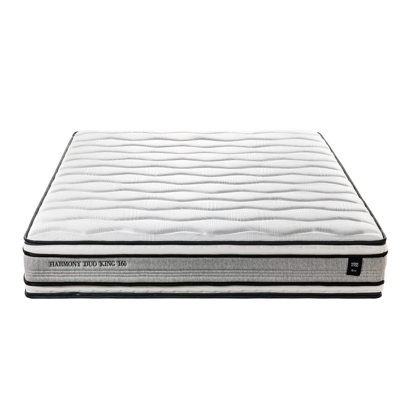 Springmadrass HOME4YOU Harmony Duo King vendbar 160x200x30 cm - Møbler - Senger - Madrasser - Overmadrass