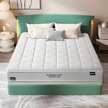 Springmadrass HOME4YOU Harmony Duo Season Vendbar 90x200x29 cm - Møbler - Senger - Madrasser - Overmadrass
