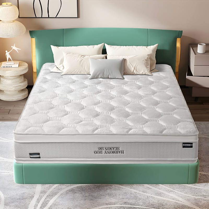 Springmadrass HOME4YOU Harmony Duo Season Vendbar 90x200x29 cm - Møbler - Senger - Madrasser - Overmadrass