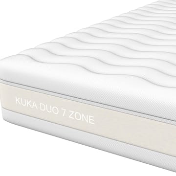 Springmadrass HOME4YOU Kuka Duo 7 soner 90x200x23 cm - Møbler - Senger - Madrasser - Overmadrass