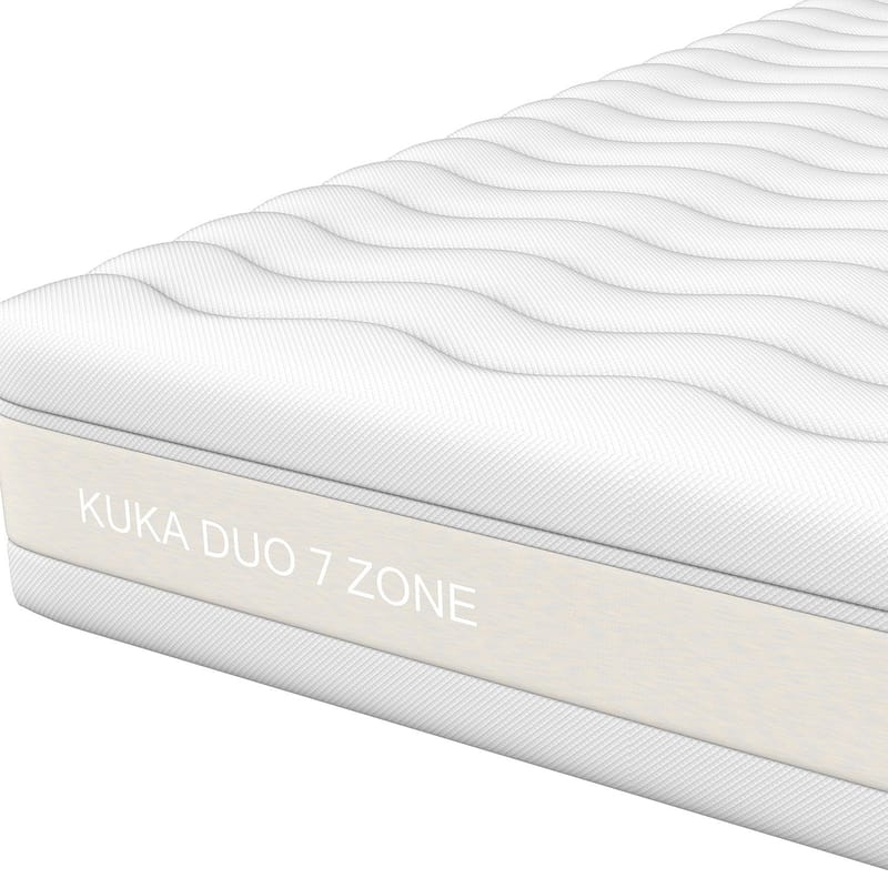 Springmadrass HOME4YOU Kuka Duo 7 soner 90x200x23 cm - Møbler - Senger - Madrasser - Overmadrass