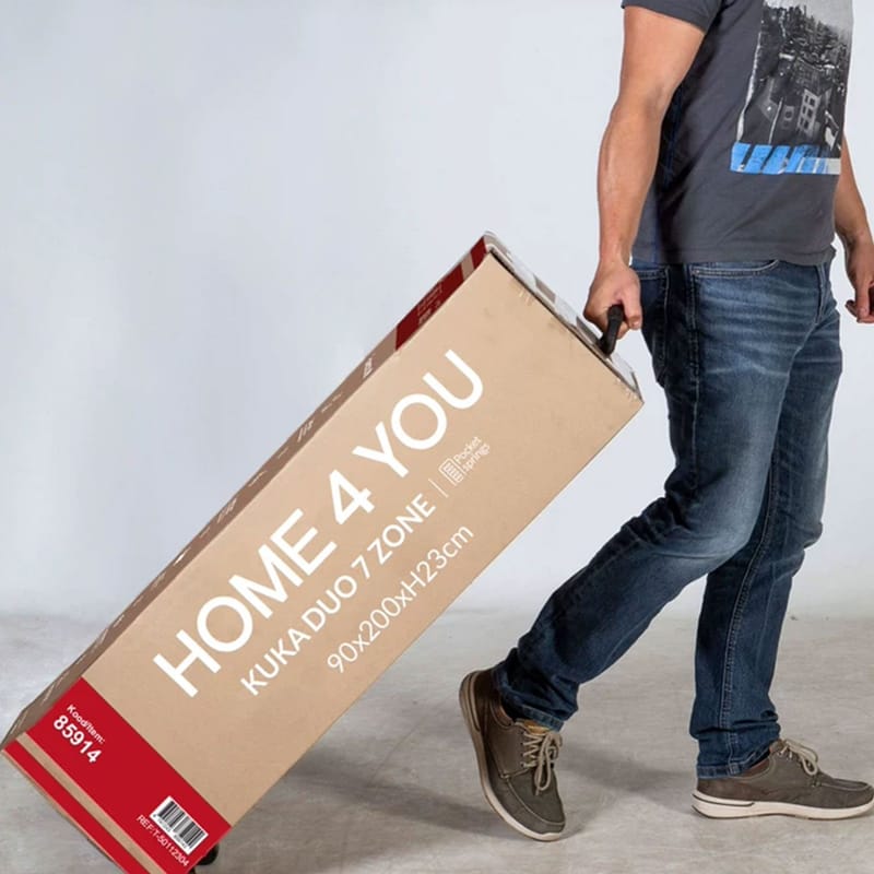 Springmadrass HOME4YOU Kuka Duo 7 soner 90x200x23 cm - Møbler - Senger - Madrasser - Overmadrass