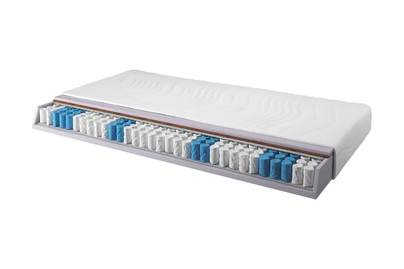 Zafir Springfjærmadrass 140x200 Pocket Medium/Mjuk, Hvit