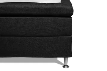Meja Komplett Sengpakke 160x200 cm Dobbeltseng med Sengegavl - Svart - Møbler - Senger - Kontinentalsenger