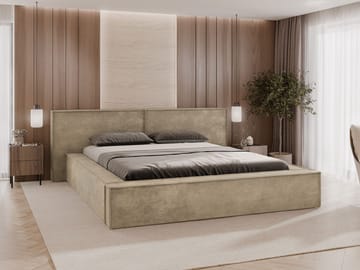 Melor sengeramme 140x200 cm - beige - Møbler - Senger - Senger med oppbevaring