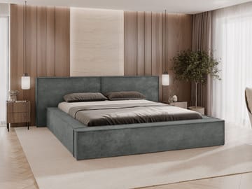 Melor sengeramme 140x200 cm - grå - Møbler - Senger - Senger med oppbevaring
