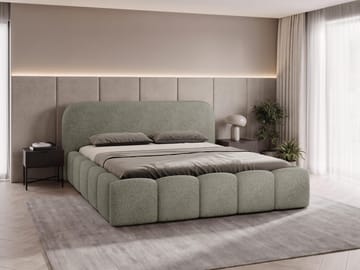 Merik sengeramme 140x200 cm - varmgrå - Møbler - Senger - Senger med oppbevaring